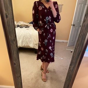 NWT Talbots Floral Midi Dress